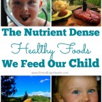 The nutrient dense healthy foods we feed our child.