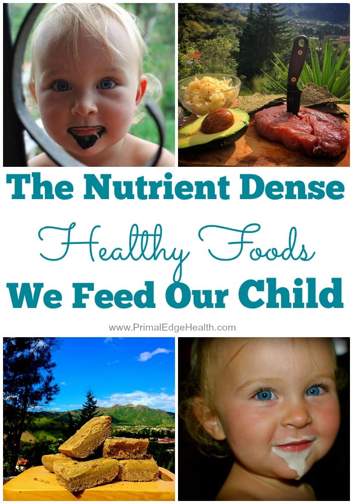 The nutrient dense healthy foods we feed our child.