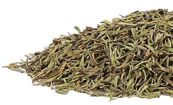 Dried thyme leaves.