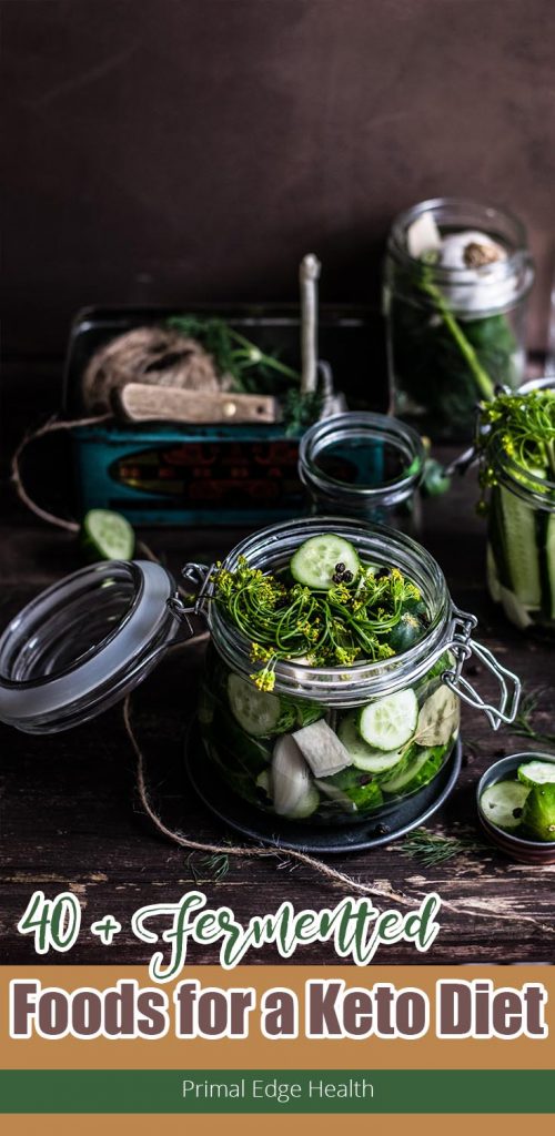 40+ fermented foods for a ketogenic diet.