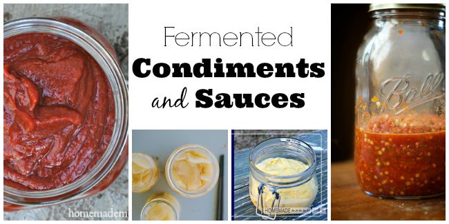 Fermented condiment and sauces.