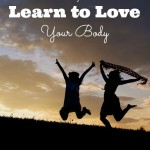 6 ways to learn to love your body. Two people jumping.