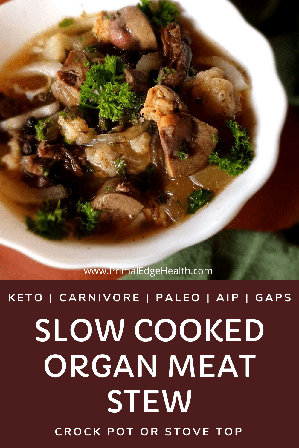Slow Cooked Organ Meat Stew Recipe