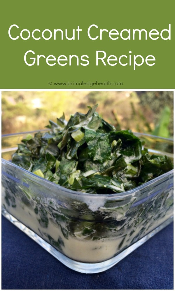 Coconut creamed greens recipe.