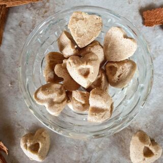 A bowl of cinnamon fat bombs.