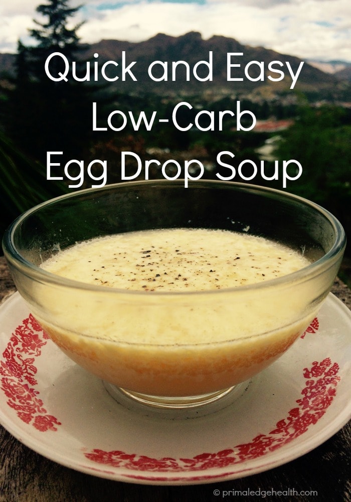 quick and easy low-carb egg drop soup