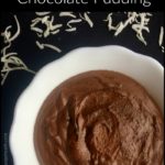 Dairy-free thin mint chocolate pudding.