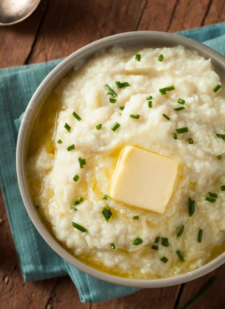 Low-carb alternative to potatoes in a bowl.