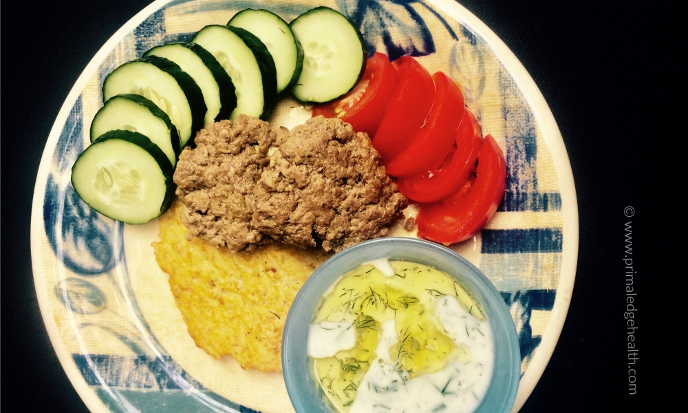 Quick and easy lamb gyros on plate.