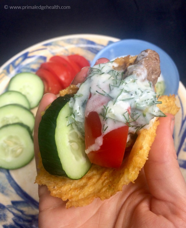 Quick and easy lamb gyros.