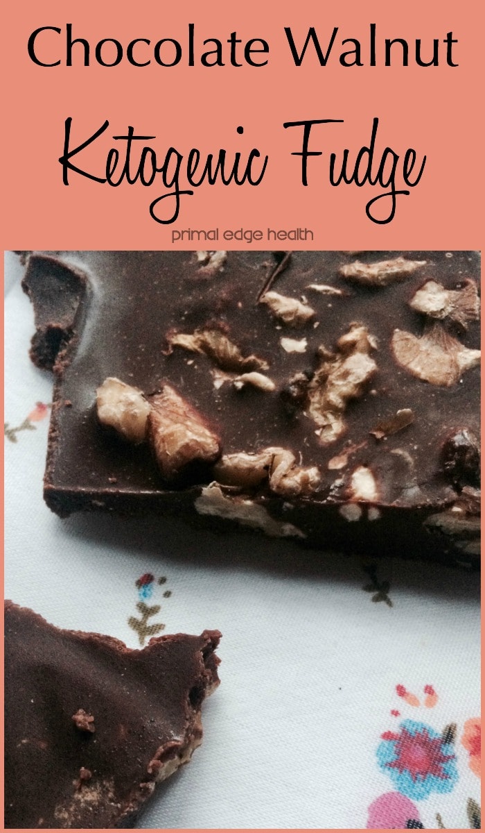 Chocolate Walnut Ketogenic Fudge Recipe - Primal Edge Health