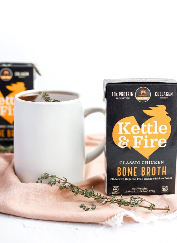 Kettle & fire bone broth chicken