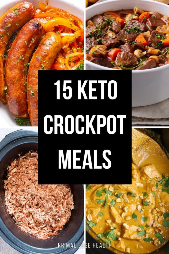 15 Keto Crockpot Meals - by Primal Edge Health.