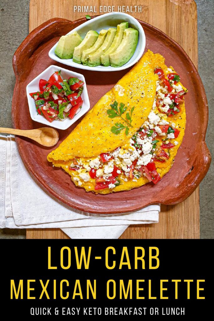 low carb taco omelet