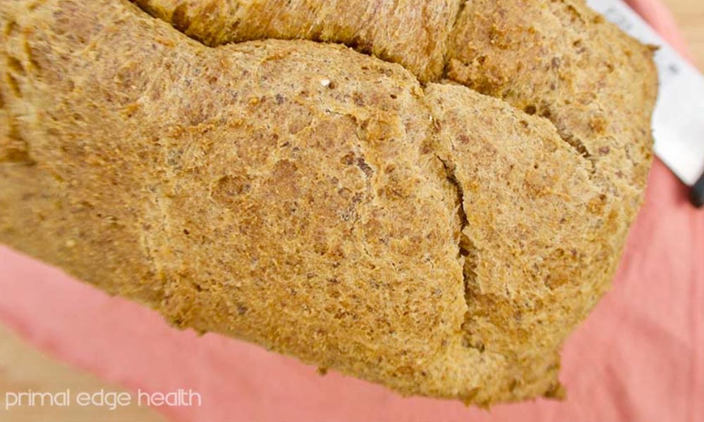 A whole piece of bread.