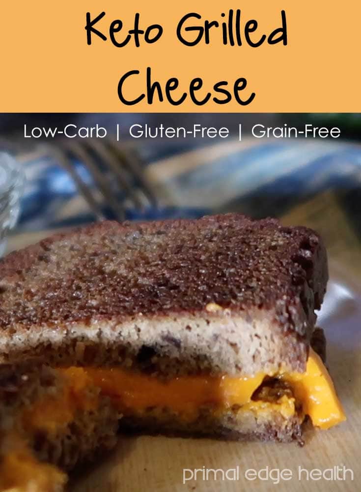 Keto grilled cheese. Low-carb, gluten-free, grain-free.