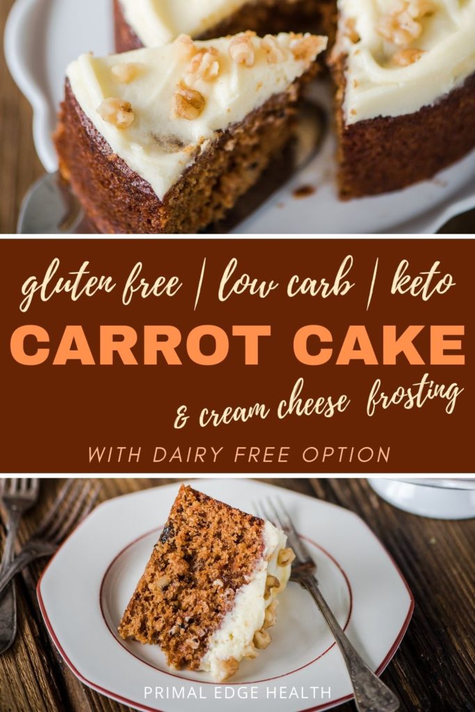 Ketogenic Carrot Cake with Cream Cheese Frosting