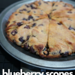 Blueberry scones. Dairy-free. Keto. Paleo by Primal Edge Health.