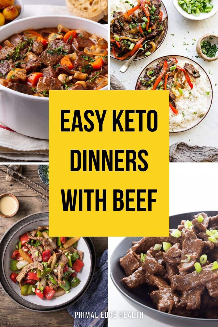 Easy Keto Dinners with Beef - by Primal Edge Health.