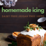 Homemade icing. Dairy-free. Sugar-free. Keto by Primal Edge Health.