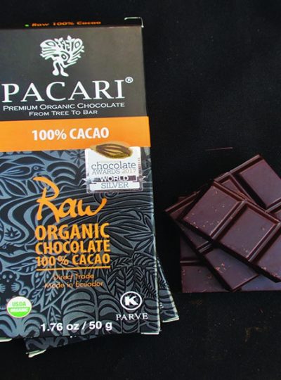 ketogenic chocolate bar 100 pacari open
