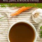 Slow Cooker Bone Broth - Keto, Palero, & Whole30 Friendly.