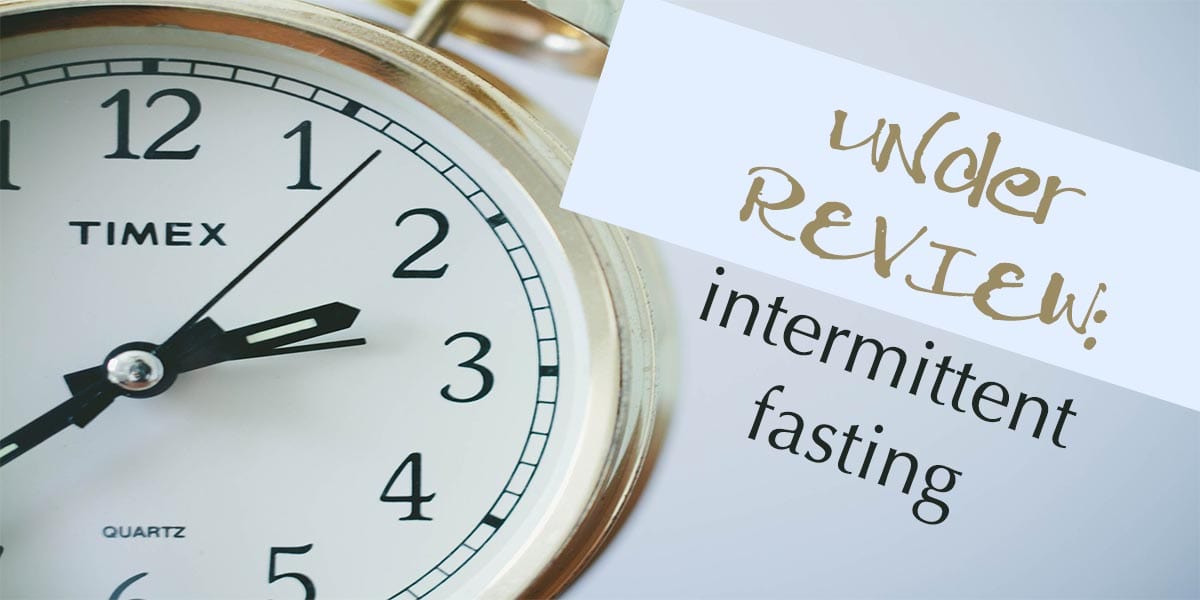 Under review. Intermittent fasting.