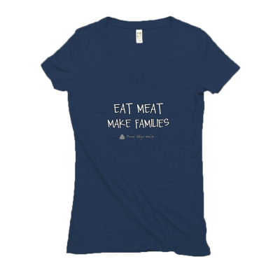 Woman's V-neck in Patriot Blue