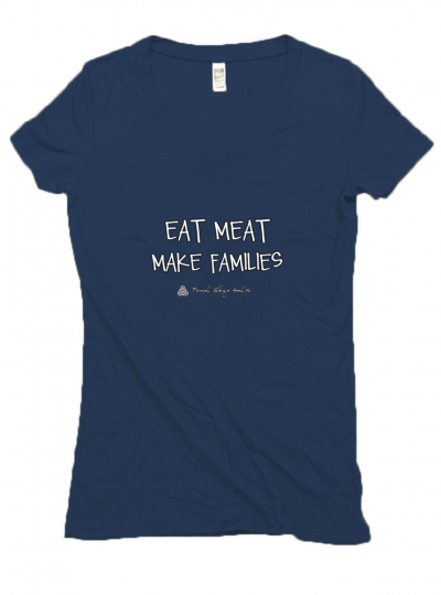 Woman's V-neck in Patriot Blue