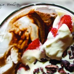 hazelnut ketogenic chocolate mousse