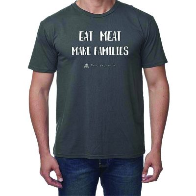 MENS tee in Pewter