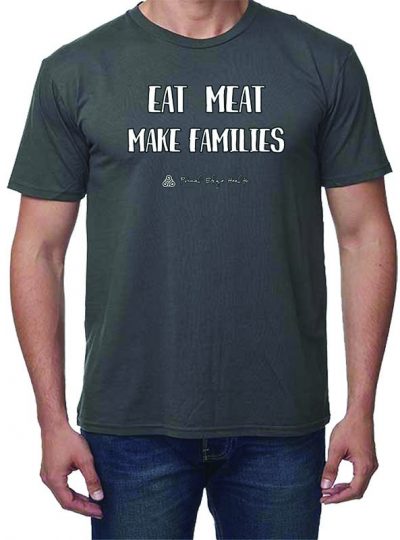 MENS tee in Pewter