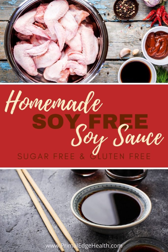 Homemade soy-free soy sauce. Sugar-free and gluten-free.