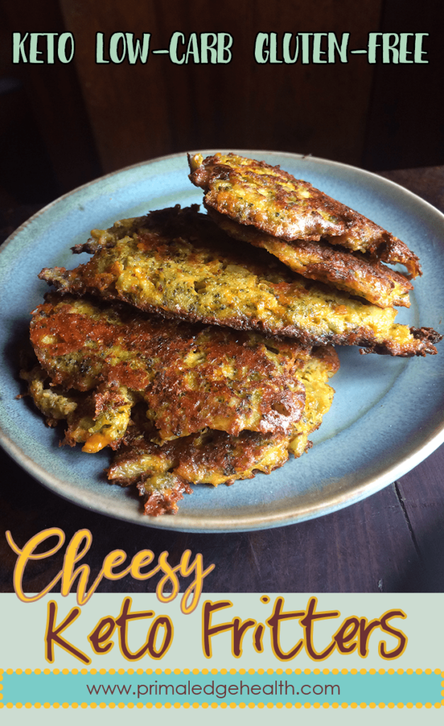 Keto. Low-carb. Gluten-free. Cheesy keto fritters.