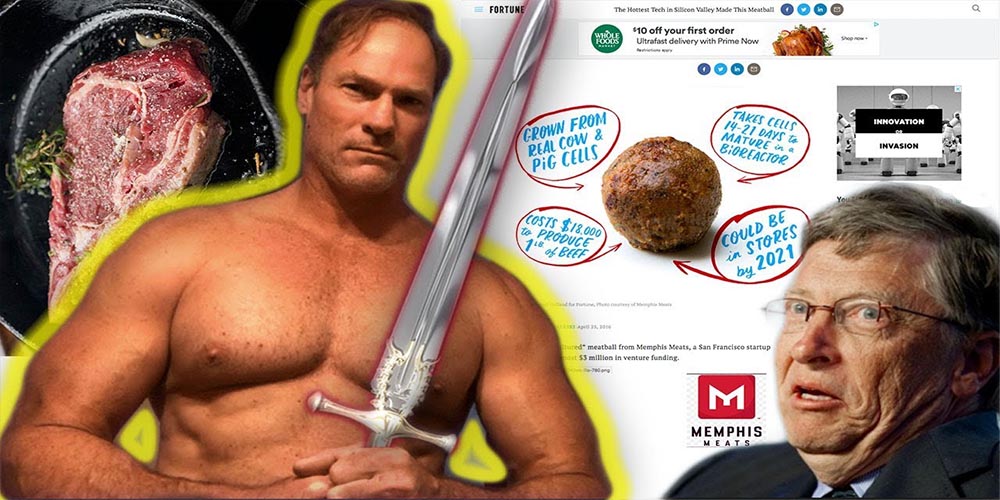 Shawn Baker vs vegan agenda collage.