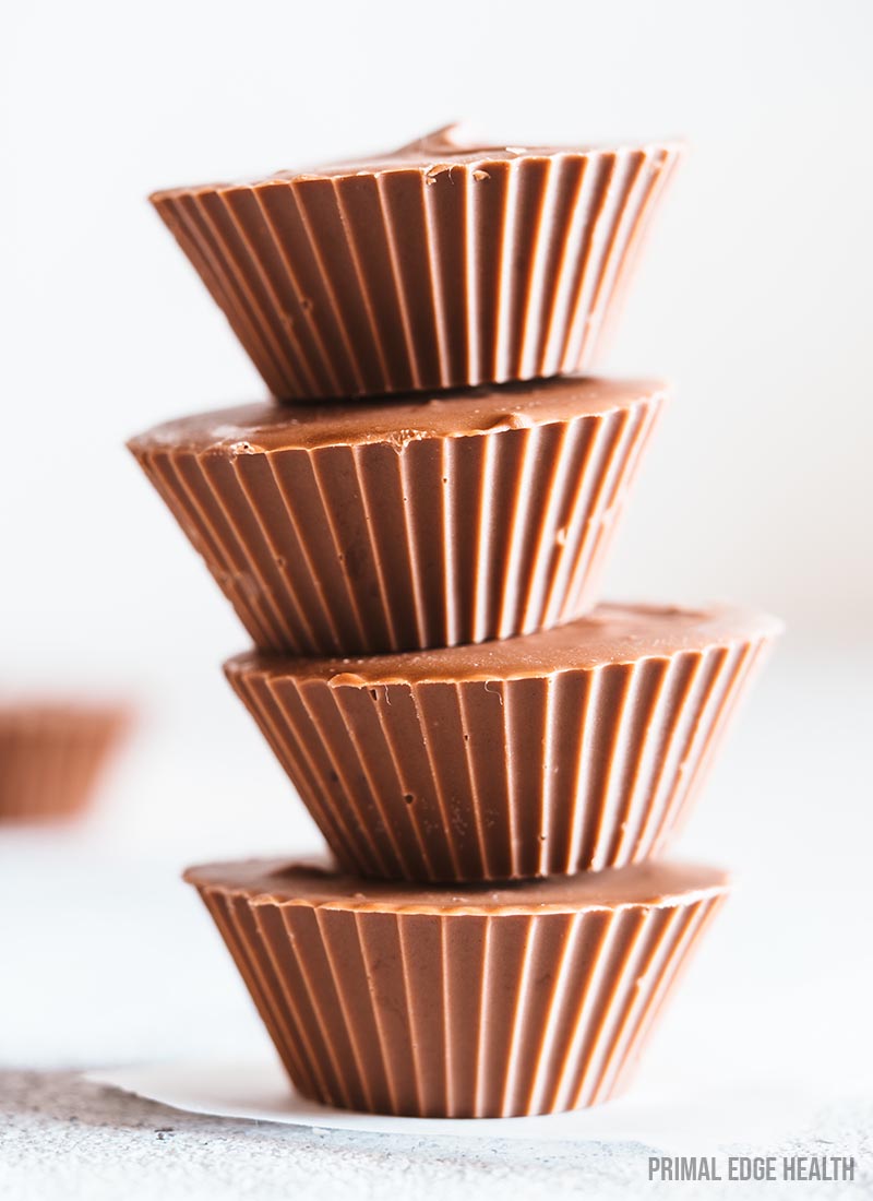 Homemade peanut butter cups keto