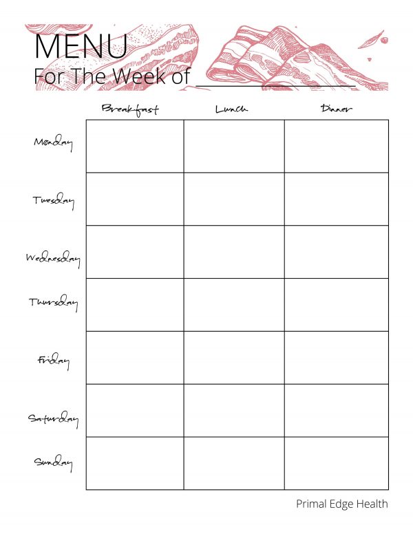 Carnivore Diet Meal Planner Printable Primal Edge Health carnivore-diet-meal-planner-printable-primal-edge-health