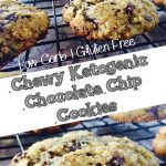 Chewy ketogenic chocolate chip cookies, Low-carb. Gluten-free.