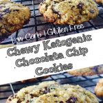 Chewy ketogenic chocolate chip cookies. Low-carb. Gluten-free.