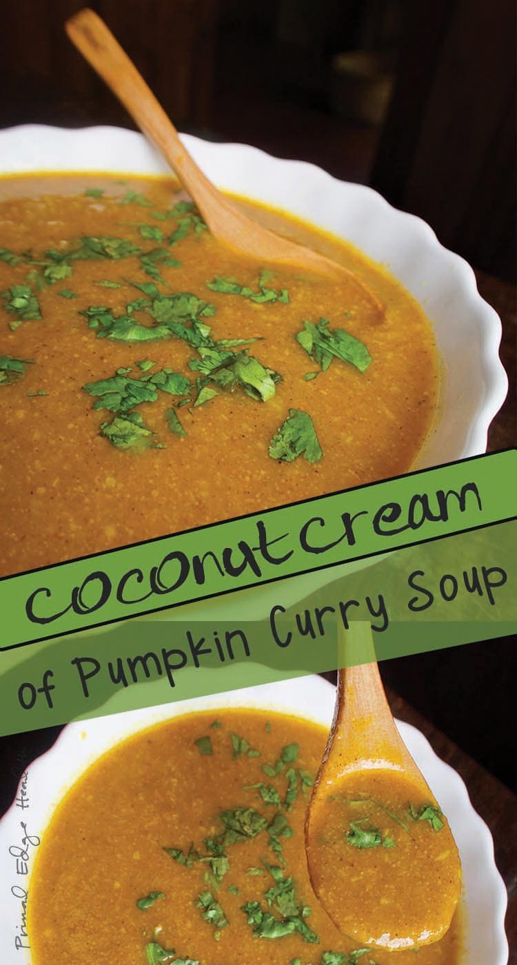 Coconut Cream of Pumpkin Curry Soup