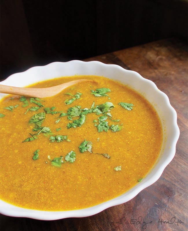 Coconut Cream of Pumpkin Curry Soup