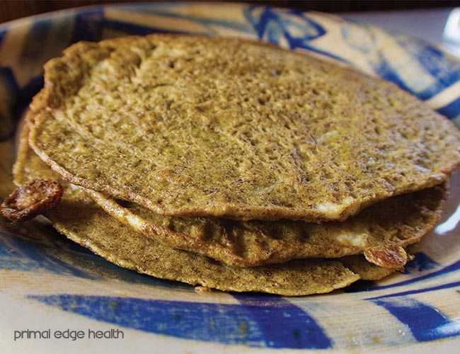 A stack of tuna melt keto quesadilla on a plate.