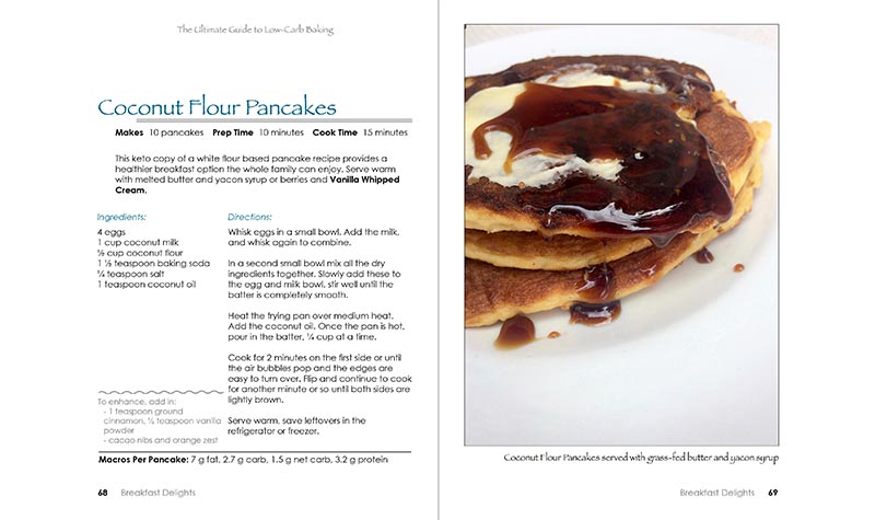 12 ketogenic pancake recipes UBG preview coco flour