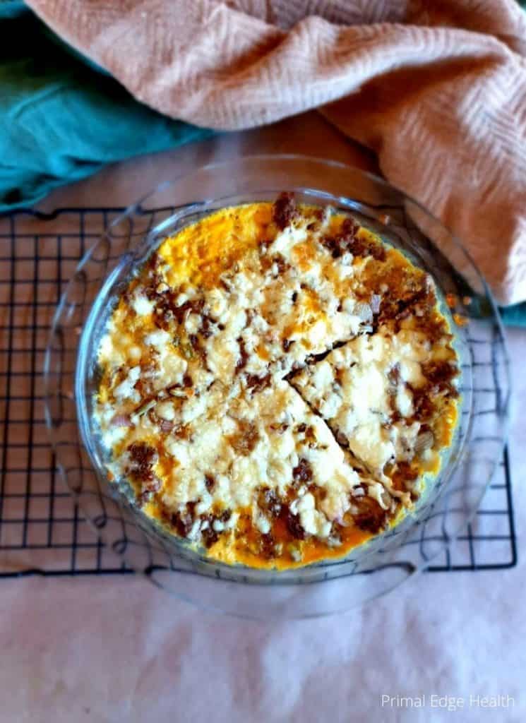 low carb cheeseburger pie