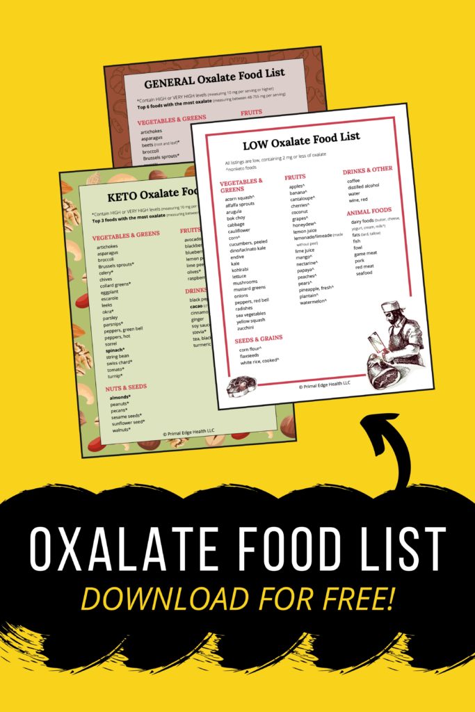 free low oxalate food list pdf