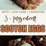 3-ingredient scotch eggs. Keto. Low-carb. Carnivore.