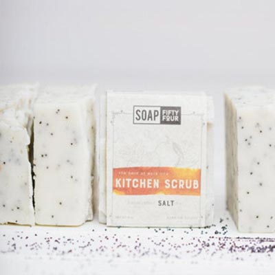 Cold Process Soap on a white background.