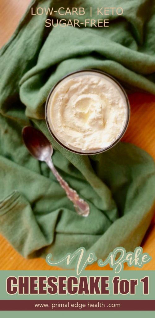 No bake keto cheesecake for one PIN