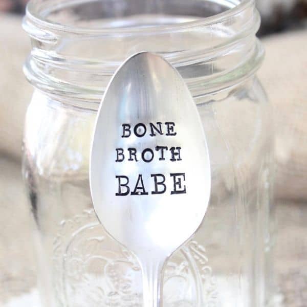 Beef Bone Broth babe spoon.