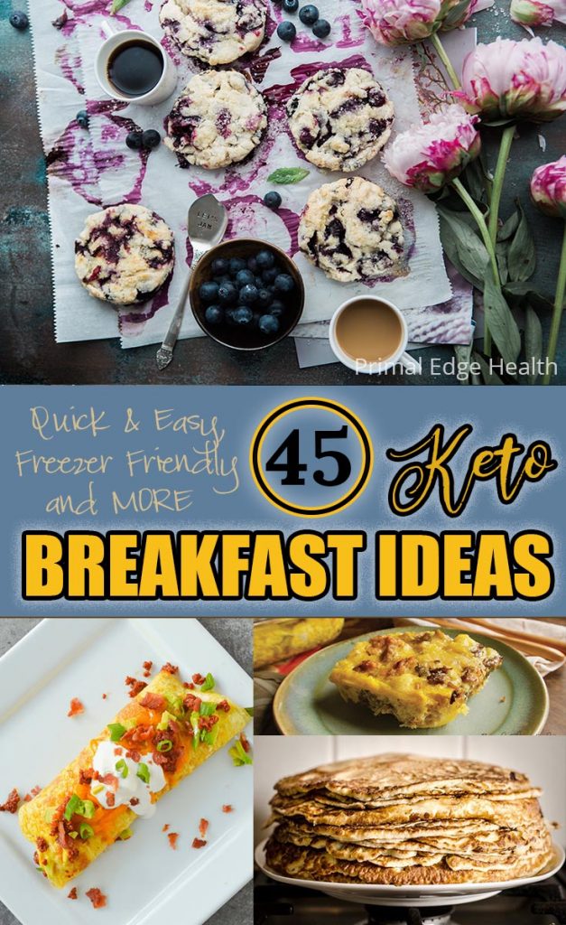 Keto breakfast ideas round up PIN
